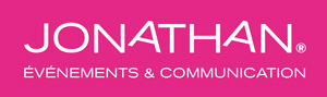 Logo JONATHAN - fond rose